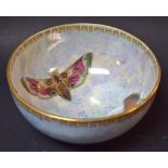 A Carlton Armand lustre ware butterfly bowl