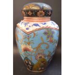 A Japanese Totai ovoid vase and cover,