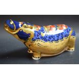 A Royal Crown Derby paperweight, Hippopotamus,