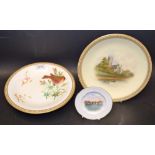 A Royal Worcester Named View dessert plate, Lincoln, 23cm diam,