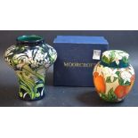 A Moorcroft Oranges pattern ginger jar and cover,
