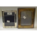 A silver photograph frame,