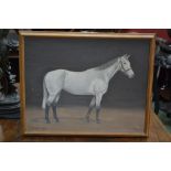 Mary Simms Study of a Grey Horse signed, dated 1952, oil on canvas, 39cm x 49.