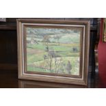 English School (20th century) Derbyshire Landscape oil on hardboard,