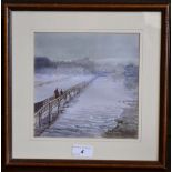 Michael Crawley The Long Bridge, River Derwent, Derby signed,