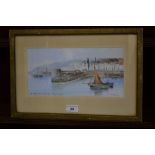 T Weston Saint Peter Port, Guernsey, Town and Harbour, signed,