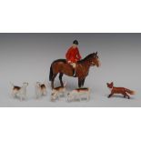 A Beswick huntsman on a bay, designed by Arthur Gredington, 21cm high, model no 1501,