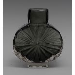 Geoffrey Baxter - a Whitefriars Textured Sunburst vase, in willow, 15cm high, pattern no.