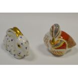 A Royal Crown Derby paperweight, Bunny,