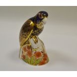 A Royal Crown Derby paperweight, Bronze Winged Parrot,