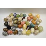 Geology - stone eggs, Lapis lazuli, Quartz, Serpentine,