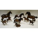 A Beswick bay Shetland pony, designed by Arthur Gredington, 14.5cm high, model no.