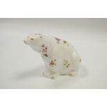 A Royal Crown Derby paperweight, Posies Polar Bear,