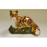 A Royal Crown Derby paperweight, Fox Cub, printed mark,