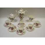 A Wedgwood Charnwood pattern coffee service for six