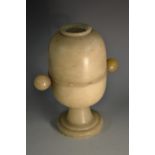 A Victorian Derbyshire alabaster table top stanhope viewer,