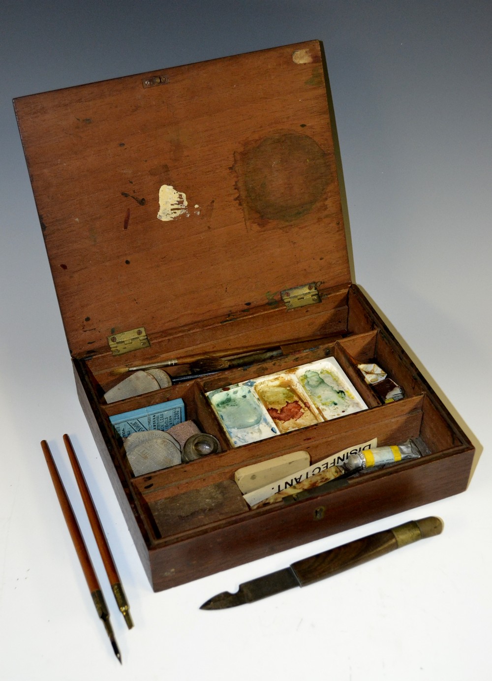 A 19th century mahogany artist's box, by Reeves & Sons, London, - Image 2 of 2