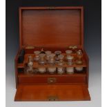 A large Victorian apothecary's mahogany rectangular box,