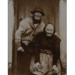 After Francis Meadow (Frank) Sutcliffe (1853-1941), a Whitby Fishermen and His Wife, b/w print,