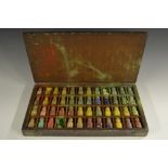 A 19th century rectangular artist's colour box,