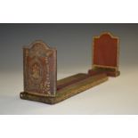 An Edwardian tooled and gilt morocco bookslide, by Dreyfuss, London,
