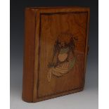A 19th century American marquetry photograph album,