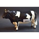 A Beswick Friesian bull, CH Coddington Hilt Bar, modelled by Arthur Gredington, 12cm high,