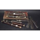 Musical Instruments - wooden flute; part piccolo; other parts;