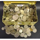 British pre decimal coins including half crowns, two shillings, shillings, six pences; etc,
