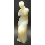 Continental School, an carved onyx library study, Venus de Milo, after the Antique,