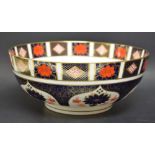 A Royal Crown Derby 1128 Imari 9 1/2" bowl