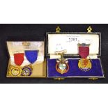 Masonic - a silver jewel Rotary Club Ilkeston; others base metal, steward,