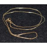 A yellow metal chain