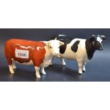 A Beswick Hereford cow, Champion of Champions, designed by Arthur Gredington, 10.