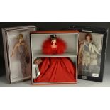 Barbie - Burberry Barbie, limited edition boxed; others, Ferrari Barbie,