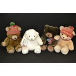 A Harrods Christmas bear, 1987 ; others 1988, 1989,