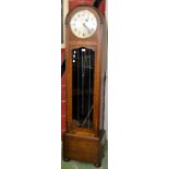 An Art Deco longcase clock, with Westminster chime,