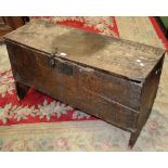 An elm blanket box,