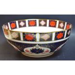 A Royal Crown Derby 1128 Imari 9 1/2" bowl