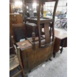 gateleg table and 2 stand chairs