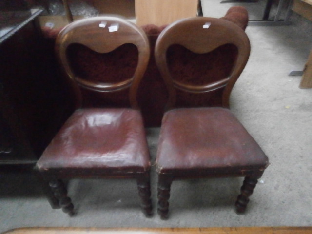 pair of balloon back chairs