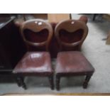 pair of balloon back chairs