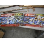 2 boxed sets of ninjago lego