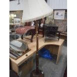 wooden standard lamp