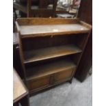 small bookcase with base cupboard