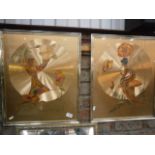 pair of Michelle emblem foil art pictures