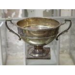 Silver Trophy - 231g - London - Maker - "B's" in shield, Date Letter P, Stamped underneath -