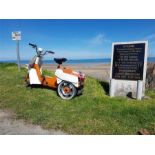 1970 BSA Ariel 3 three wheeled moped / motorcycle, MOT until 28/3/17. Recent New tyres, Suspension