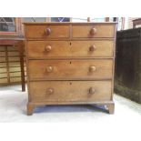 Golden Oak chest of drawers, late 18th / early 19th Century, replaced handles good original back.