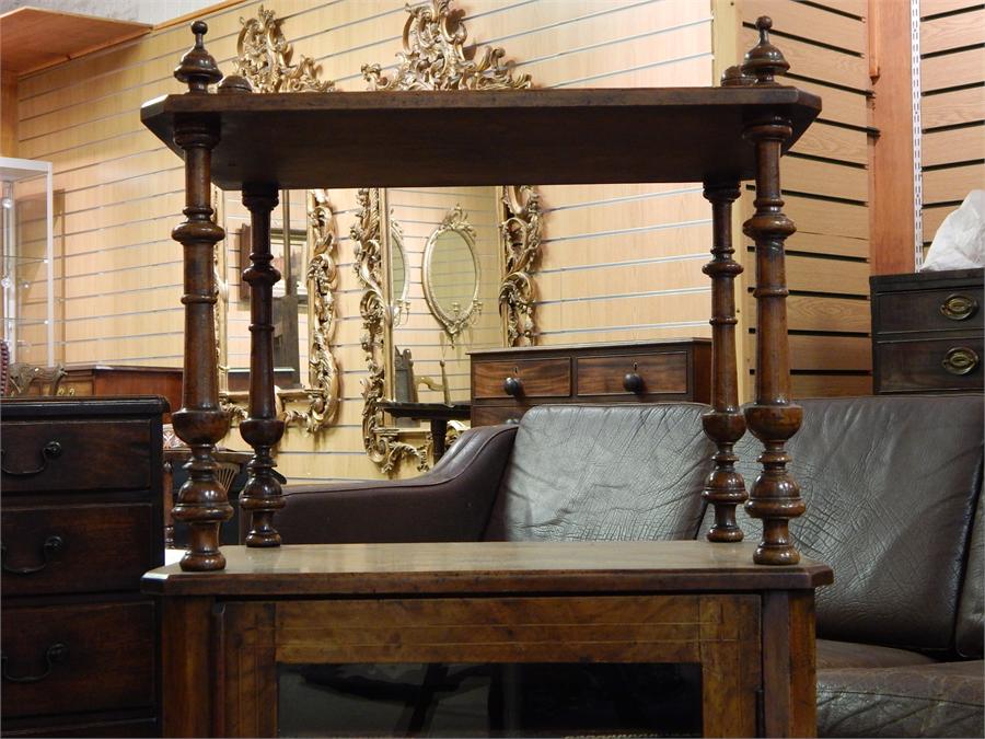 Victorian Inlaid Walnut Music Cabinet - Image 6 of 16